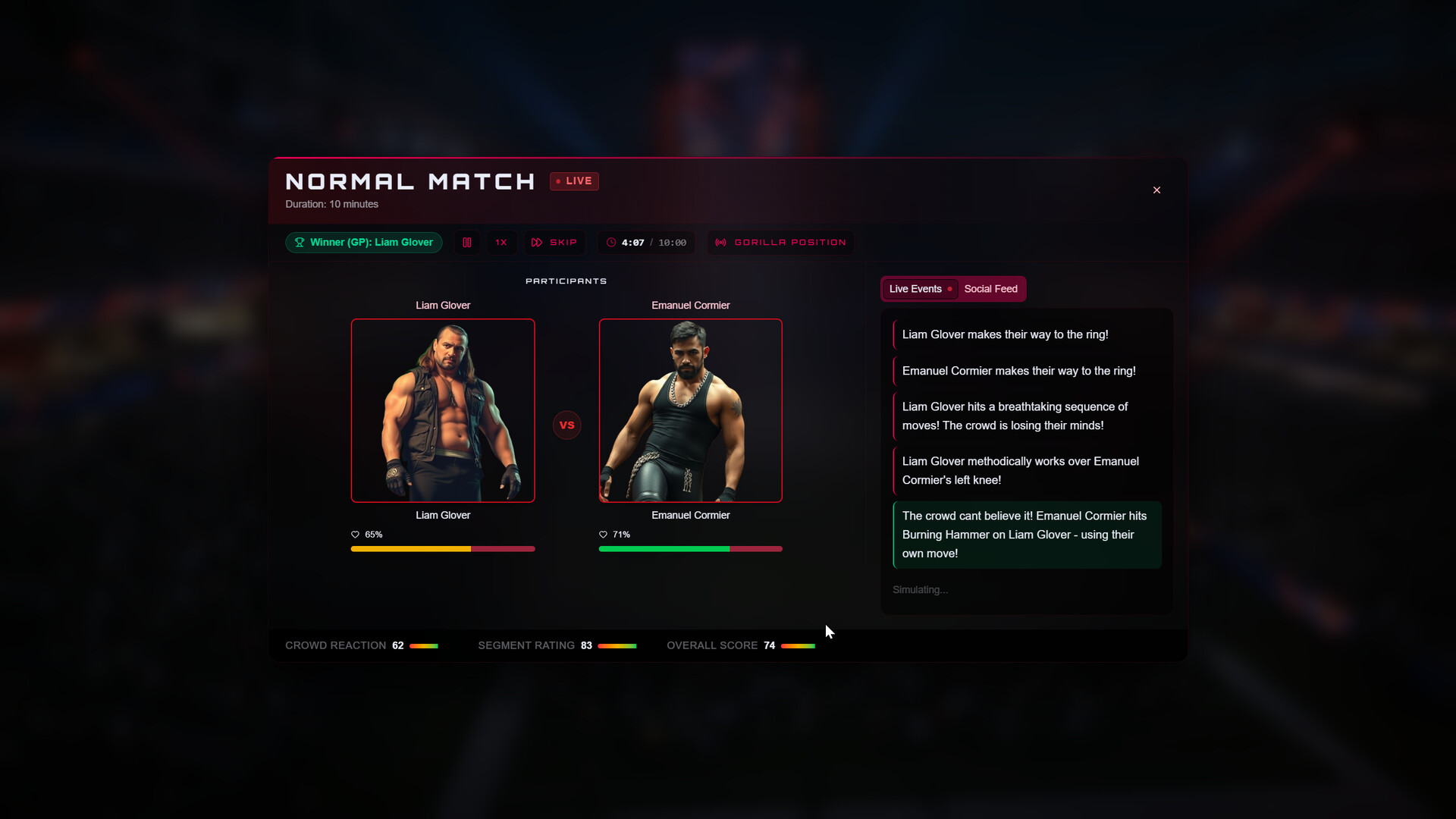 Booker Blitz — Match Engine